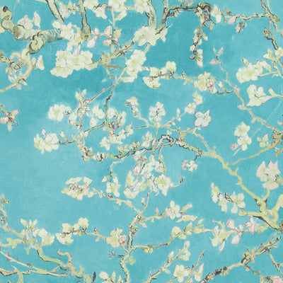 Almond Blossoms - Blue Wallpaper
