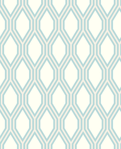 Honeycomb Light Blue Geometric Wallpaper Wallpaper