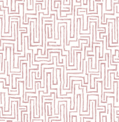 Ramble Pink Geometric Wallpaper Wallpaper