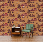 Punk Rock Toile Wallcovering