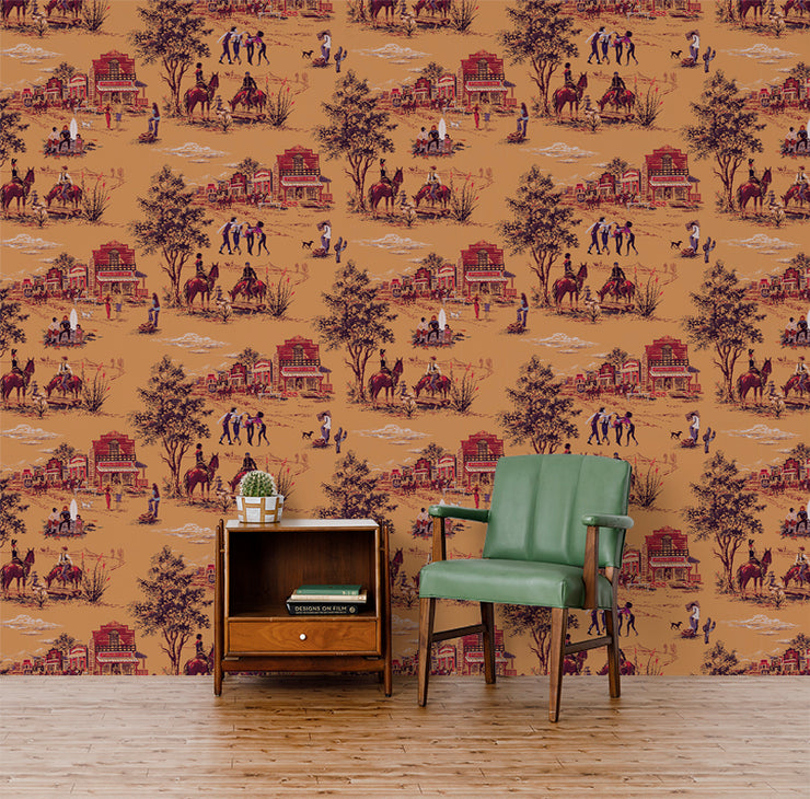 Punk Rock Toile Wallcovering