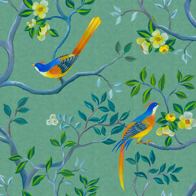 Avian Arbor - Aventurine Wallpaper