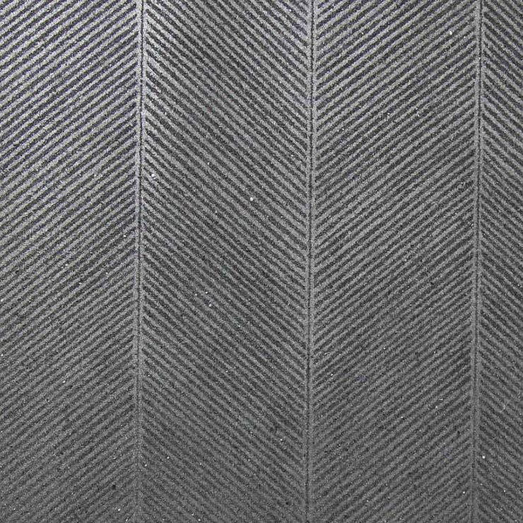 Steel Herringbone Wallcovering Wallpaper
