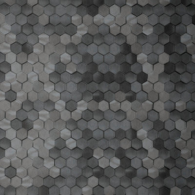 Hexagon Wallcovering - Charcoal