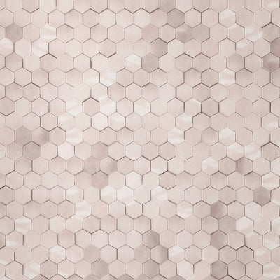 Hexagon Wallcovering - Blush
