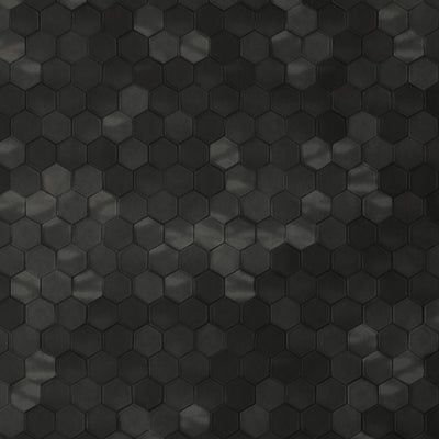 Hexagon Wallcovering - Black
