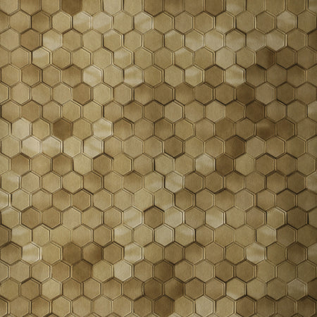 Hexagon Wallcovering - Ochre