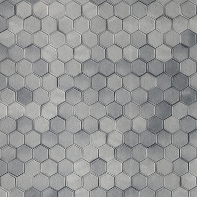 Hexagon Wallcovering - Grey
