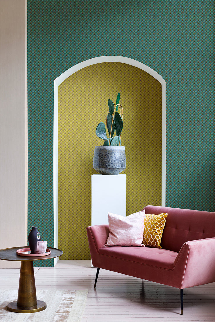 Soft Dot Wallcovering - Green