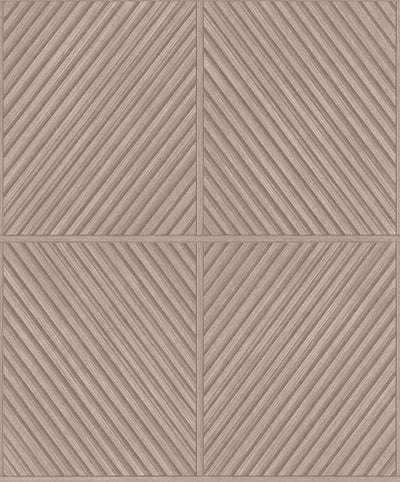 Timber Lines Wallcovering - Brown