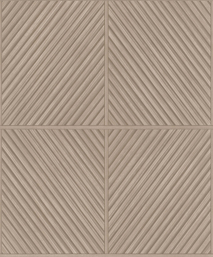 Timber Lines Wallcovering - Brown