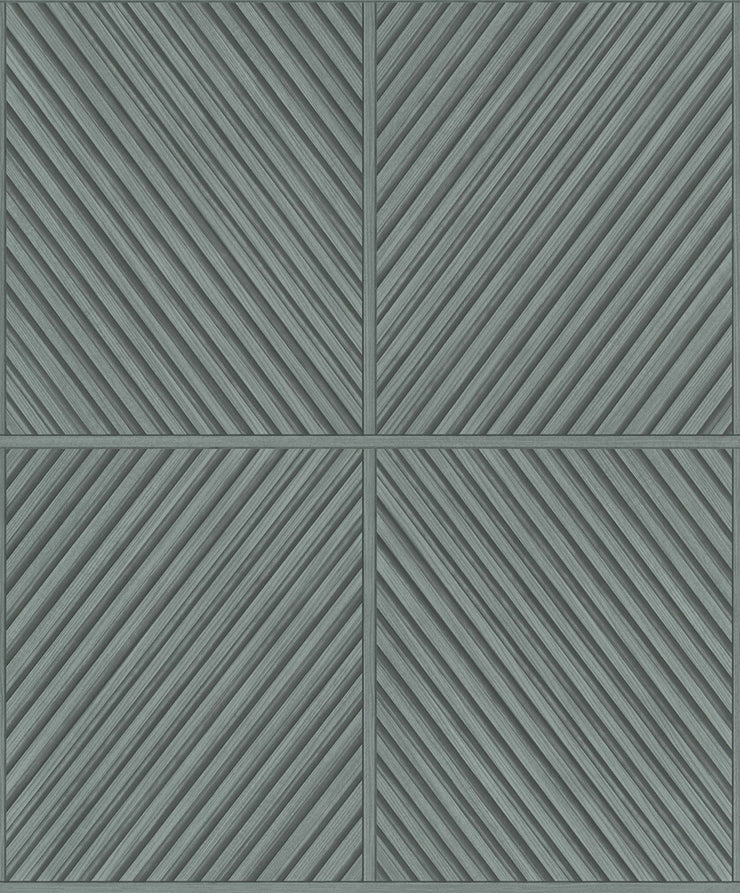 Timber Lines Wallcovering - Green
