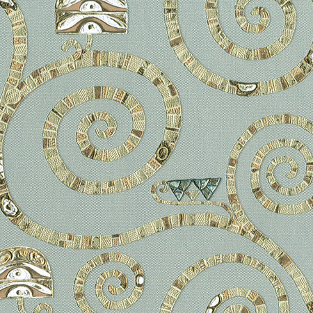 Stoclet Wallcovering - Vienna Aqua