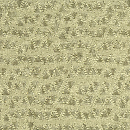 Geometrico Phoenix Wallcovering - Golden Olive