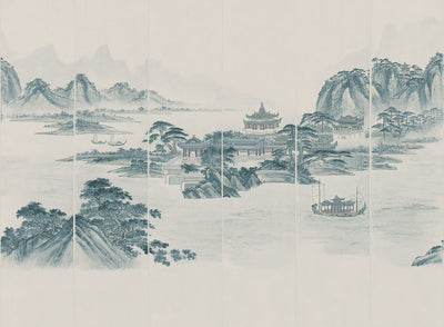 Kaisui Blue Wallcovering