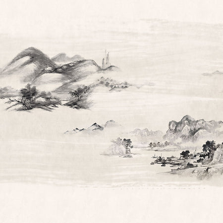 Kawa Black Ink Wallcovering