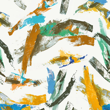 Jack Orange Green Wallcovering