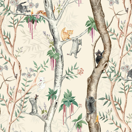 Kitten Coven Wallcovering - Incantation