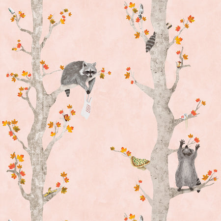 Trash Panda Party Wallcovering - Nosh