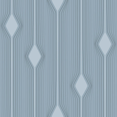 Diamond Stripes - Grey Wallpaper
