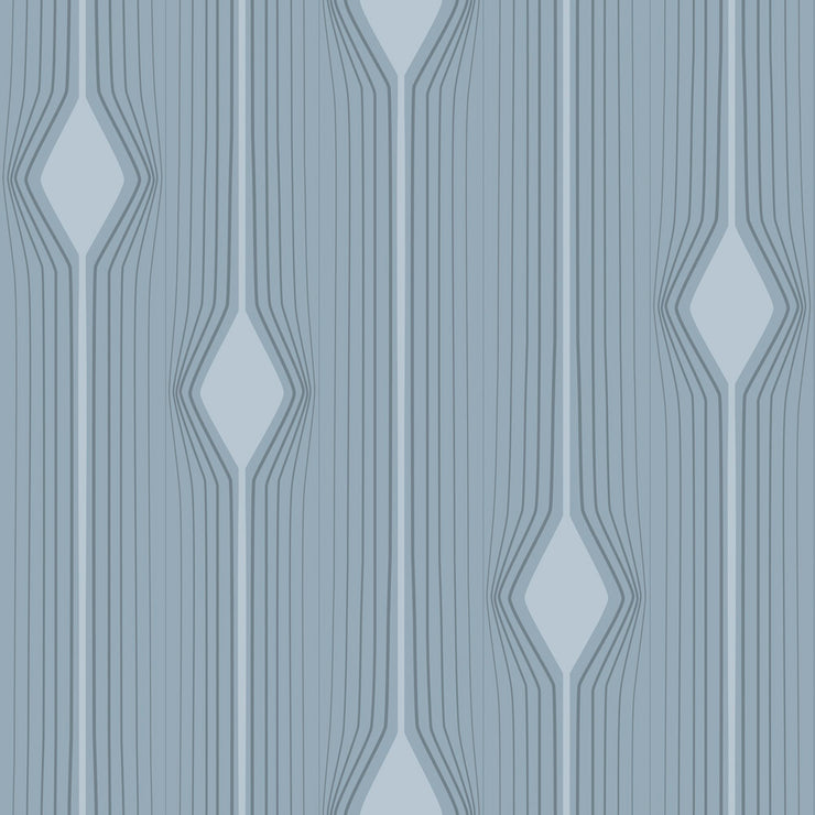 Diamond Stripes - Grey Wallpaper