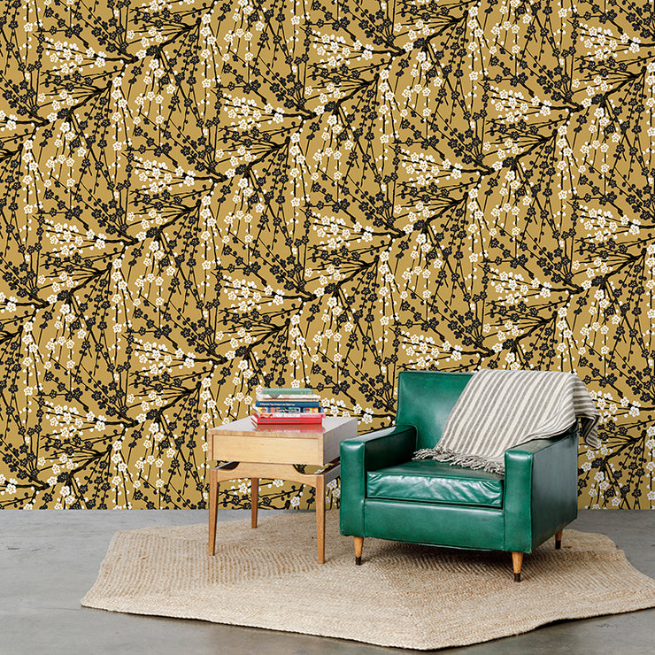 cherry blossoms】 天然素材 格子模様ラグ cherry blossoms様専用