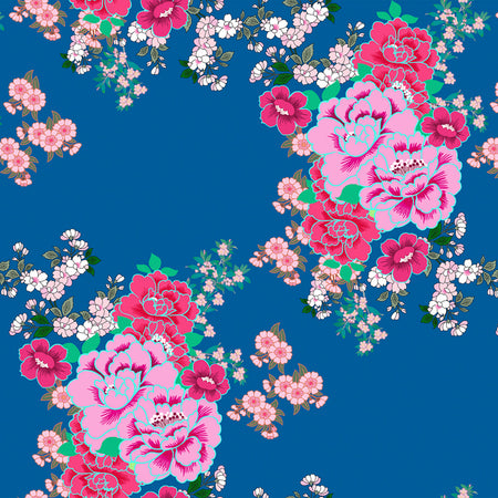 Chinese Silk Wallcovering - Royal