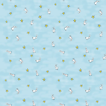 Bunnies Wallcovering - Blue Skies