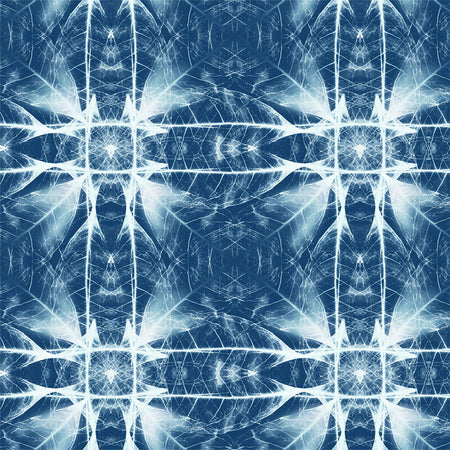 Synthesis Wallcovering - Cyanotype