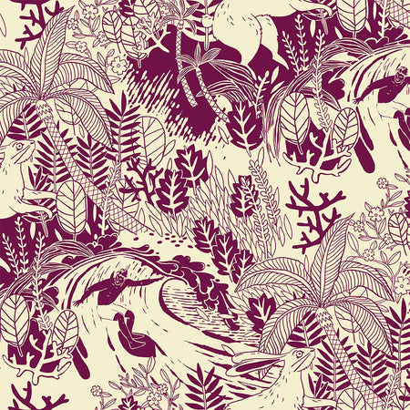 Surfs Up Wallcovering - Swell