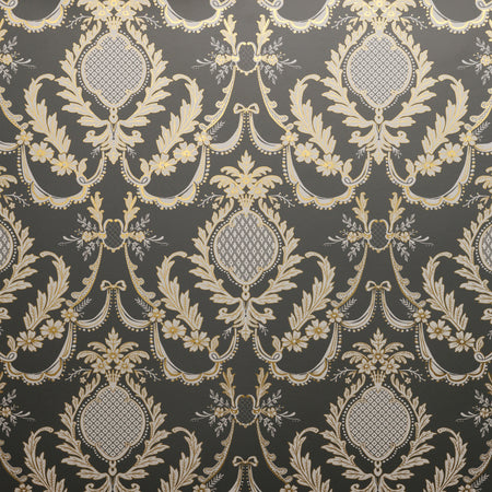 Allure Wallcovering - Gold and Charcoal