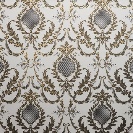 Allure Wallcovering - Gold and Cream