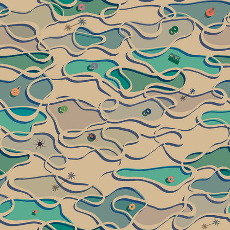 Swim Club Wallcovering - Backstroke