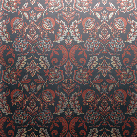 Charlemagne Wallcovering - Bordeaux