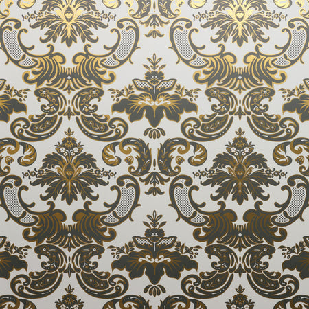 Madison Wallcovering - Gold and Cream