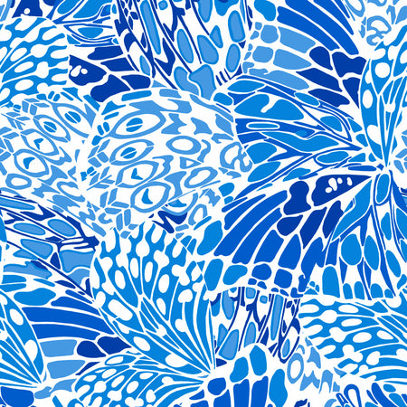 Butterfly Wallcovering - Blue