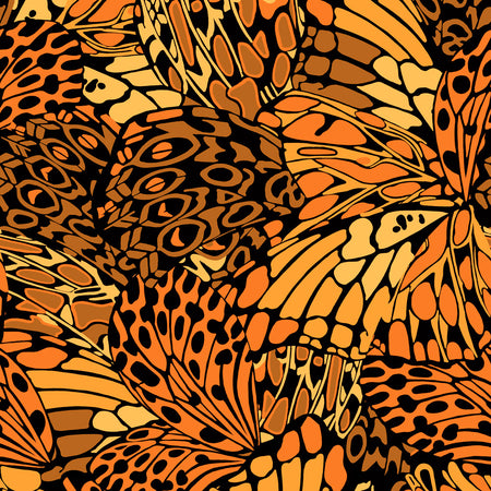 Butterfly Wallcovering - Orange