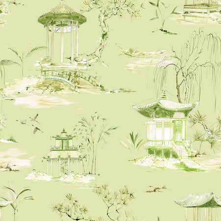 Suzhou Toile Wallcovering - Willow