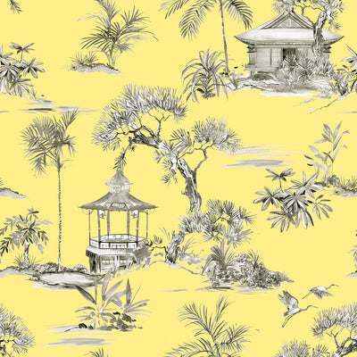 Yuyuan Garden Wallcovering - Lemon