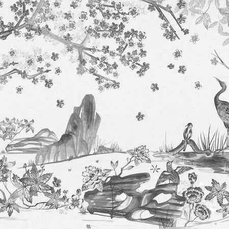 Yoshino Cherry Chinoiserie Mural - Marmor
