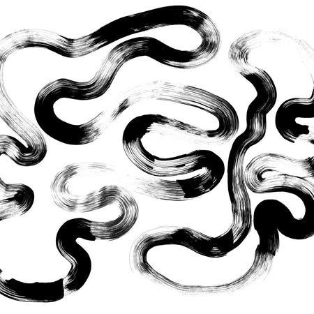 Gesture 7 Mural - Noir