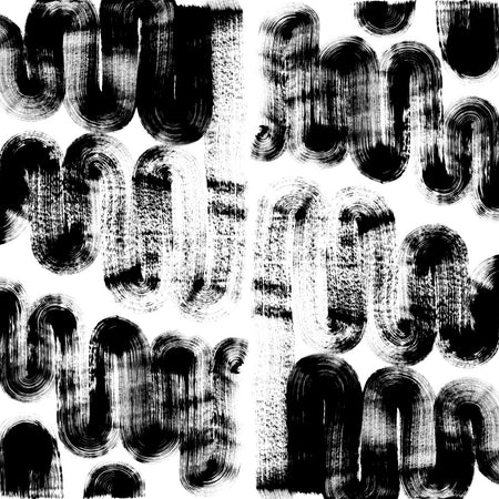 Gesture 12 Repeating Mural - Raven