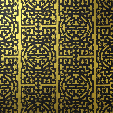 Zodiac Wallcovering - Black & Gold