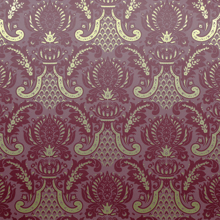 Windsor Wallcovering - Maroon & Gold