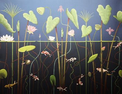 Aquavita Repeating Mural - Midnight