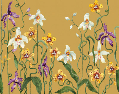 Cymbeline Repeating Mural - Ochre