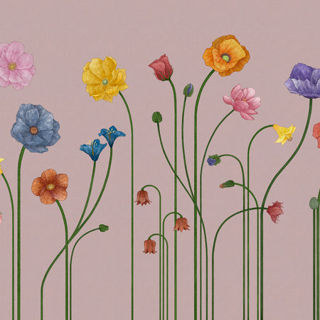 Mélodie Repeating Mural - Lilac