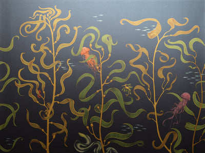 Ondine Repeating Mural - Midnight