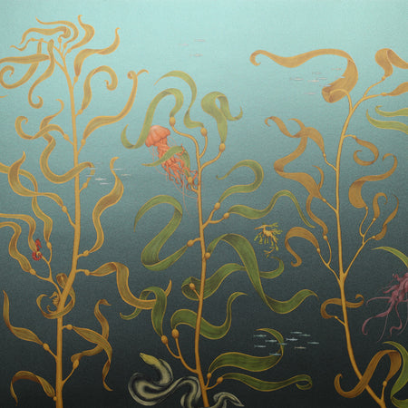 Ondine Repeating Mural - Turquoise