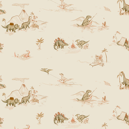 Dino Camp Wallcovering - Sand